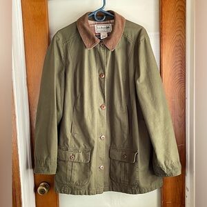 LL Bean loden green Adirondack Barn Coat 2X